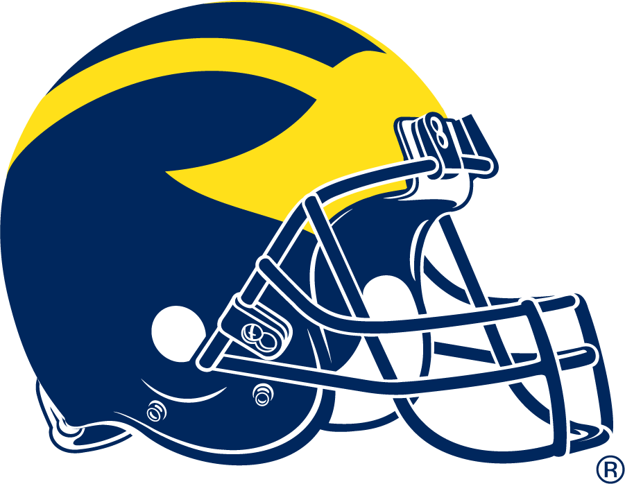 Michigan Wolverines 1975-1993 Helmet Logo iron on transfers for T-shirts